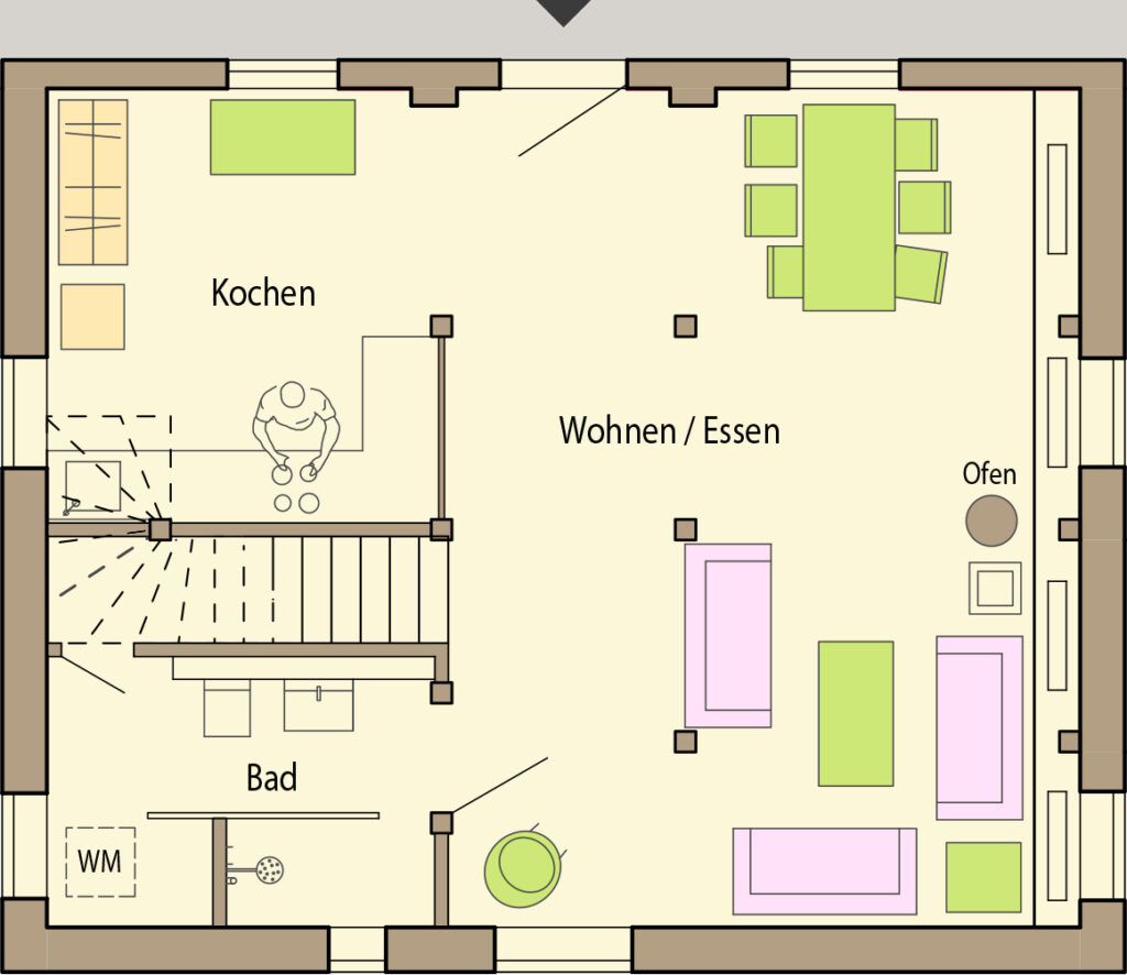 Ferienhaus in Bergen auf Rügen – Grundriss 1