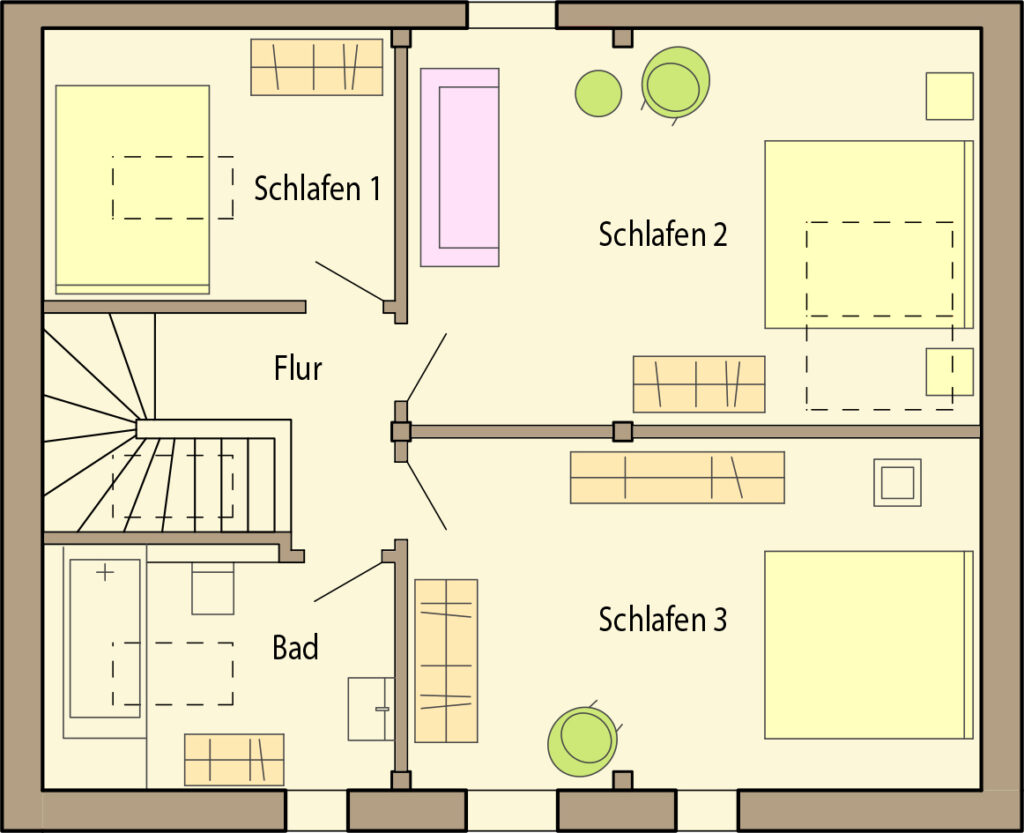 Ferienhaus in Bergen auf Rügen – Grundriss 2